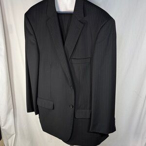Pronto Uomo Black Pinstripe Blazer and slacks